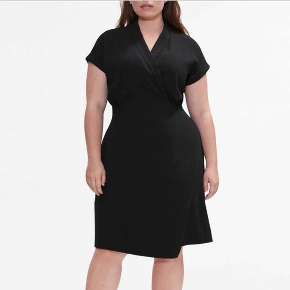 MM Lafleur Classic Black Midi Dress